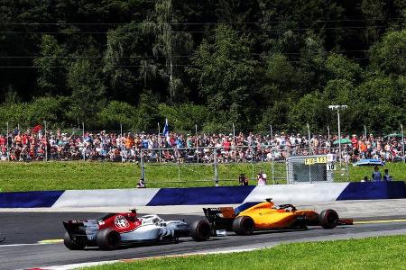 Charles Leclerc - Sauber - Fernando Alonso - McLaren - Formel 1 - GP Österreich - 1. Juli 2018