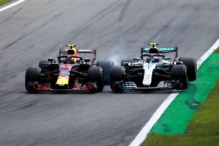Max Verstappen - Red Bull - Valtteri Bottas - Mercedes - Formel 1 - GP Italien - 02. September 2018
