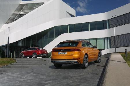Audi Q8 50 TDI Quattro, Mercedes GLE 350 d Coupé 4Matic, Exterieur