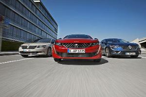 Peugeot 508 Puretech 225, Renault Talisman Tce 200, Skoda Superb 2.0 TSI, Exterieur