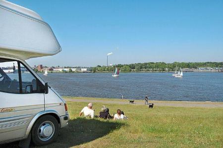 Blick auf die Weser nahe Lemwereder