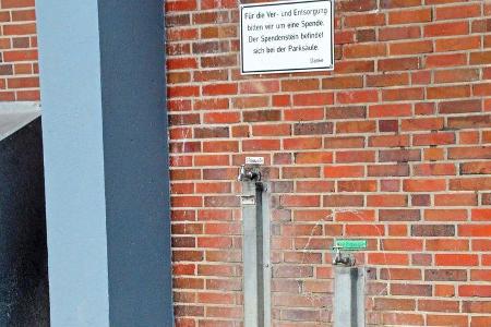 Ver- und Endsorgungsstation auf dem Reisemobilhafen Lemwerder