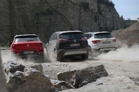 Opel Crossland X 1.2 DI Turbo, Seat Arona 1.0 TSI, VW T-Roc 1.0 TSI, Exterieur