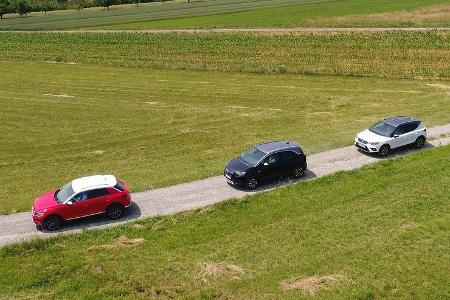 Opel Crossland X 1.2 DI Turbo, Seat Arona 1.0 TSI, VW T-Roc 1.0 TSI, Exterieur