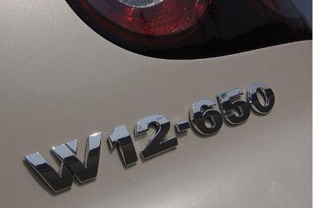 Ein Schriftzug mit integriertem Aha-Effekt am breiten Heck.