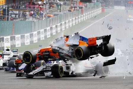 Fernando Alonso - Charles Leclerc - GP Belgien 2018