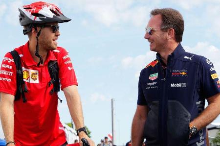 Sebastian Vettel - Christian Horner - GP Kanada 2018