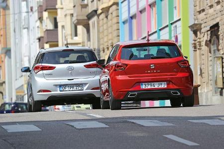 Seat Ibiza 1.0 EcoTSI, Hyundai i20 Blue 1.0 T-GDI Heck