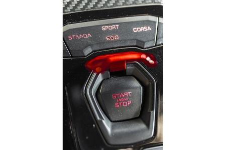 Lamborgini Aventador S, Strartknopf