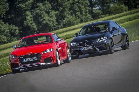 Audi TT RS Coupé, BMW M2 Coupé, Front
