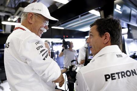 Dieter Zetsche & Toto Wolff - Mercedes - GP Abu Dhabi - 25. November 2017
