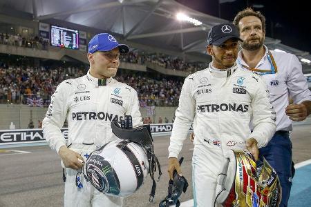 Bottas & Hamilton - Mercedes - GP Abu Dhabi - 25. November 2017