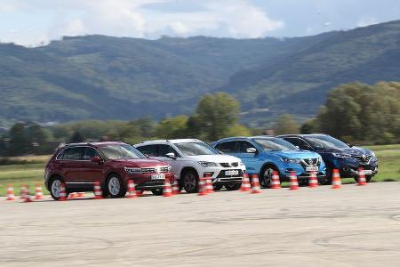 Nissan Qashqai, Renault Kadjar, Seat Ateca, VW Tiguan, Exterieur