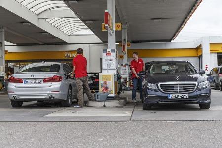 BMW 520d, Mercedes E 220 d, Exterieur