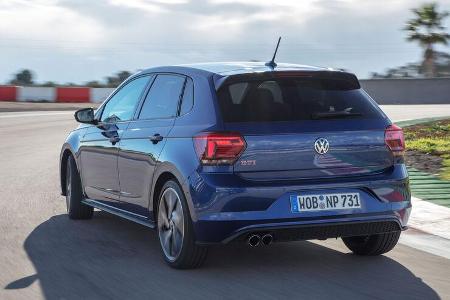 VW Polo VI GTI (2018) AW 2G blau dynamisch Heck