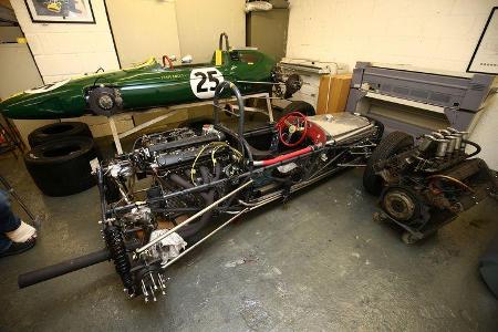 Lotus 25 - Lotus 18 - Classic Team Lotus - Lotus Workshop - Werkstatt - Hethel - England