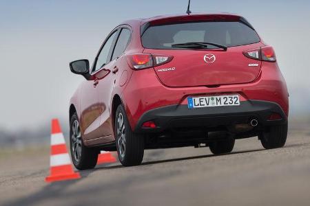 Mazda 2 Skyactiv-G 115 i-Eloop, Heckansicht