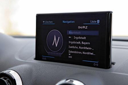 Audi A3, Infotainment-Bildschirm
