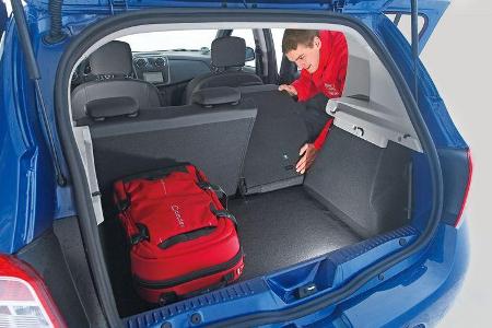 Dacia Sandero TCe 90 Lauréate, Kofferraum