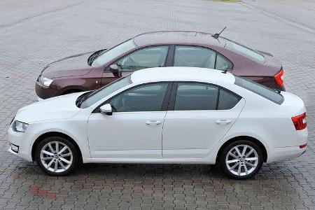 Skoda Octavia 2.0 TDI, Skoda Rapid, Seitenansicht
