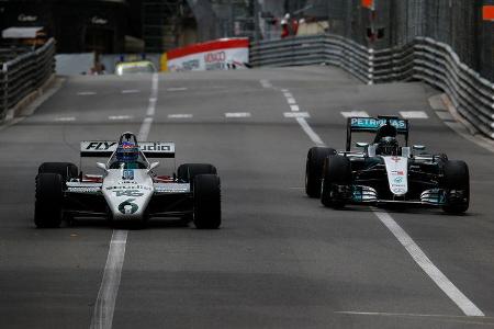 Keke Rosberg & Nico Rosberg - Williams FW08 & Mercedes W07 - Showrun - GP Monaco 2018