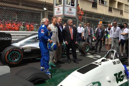 Keke Rosberg & Nico Rosberg - Williams FW08 & Mercedes W07 - Showrun - GP Monaco 2018