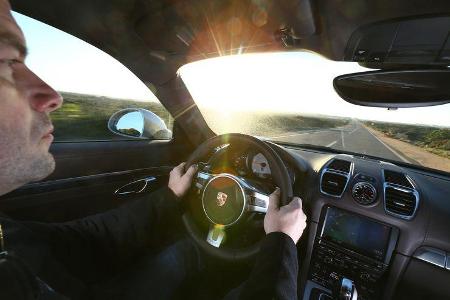 Porsche Cayman S, Cockpit, Lenkrad