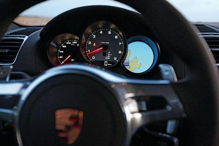 Porsche Cayman S, Rundinstrumente, Lenkrad