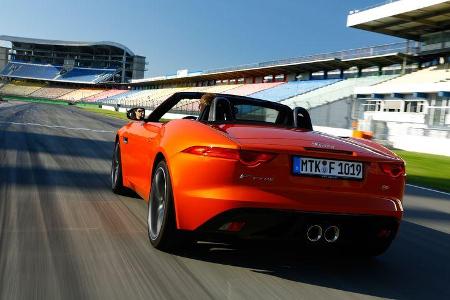 Jaguar F-Type V6 S, Heckansicht