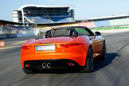 Jaguar F-Type V6 S, Heckansicht