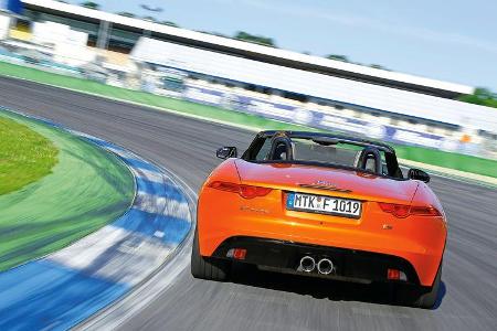 Jaguar F-Type V6 S, Heckansicht
