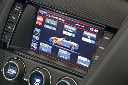 Jaguar F-Type V6 S, Bordcomputer, Monitor