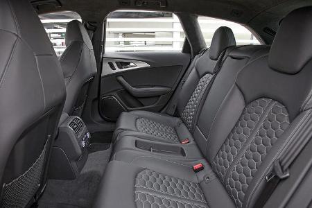 Audi RS6 Avant, Rücksitz, Beinfreiheit