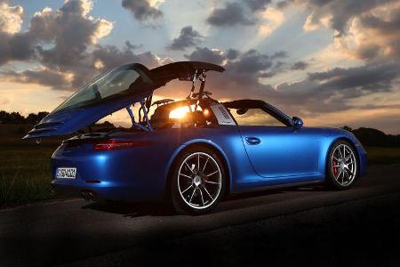 Porsche 911 Targa 4S, Seitenansicht, Abendlicht