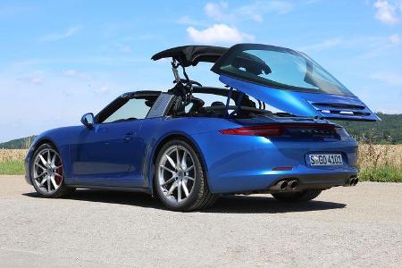 Porsche 911 Targa 4S, Verdeck öffnet