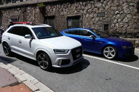 Audi RS Q3 - Audi RS7 - Carspotting - GP Monaco 2018