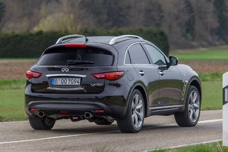 Infiniti QX70 5.0 S, Heckansicht