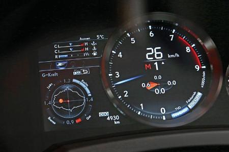 Lexus RC F Advantage, Rundinstrumente