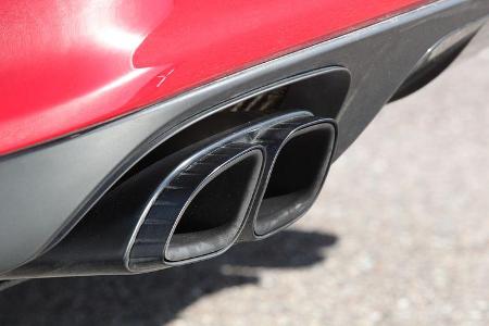 Porsche Panamera GTS, Auspuff, Endrohre