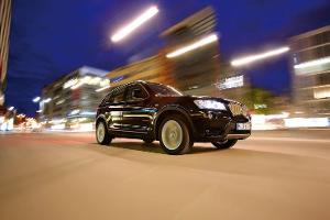 BMW X3 x-Drive 35d, Frontansicht, Seitenlinie