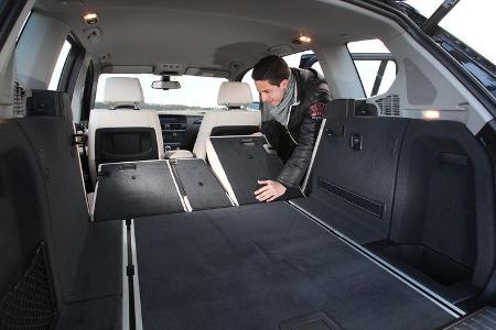 BMW X3 x-Drive 35d, Ladefläche, Rückbank umklappen