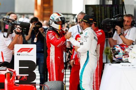 Vettel - Hamilton - GP Australien 2018 - Melbourne - Rennen