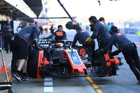 Romain Grosjean - HaasF1 - F1-Test - Barcelona - Tag 8 - 9. März 2018