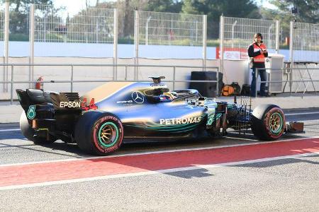 Lewis Hamilton - Mercedes - F1-Test - Barcelona - Tag 8 - 9. März 2018