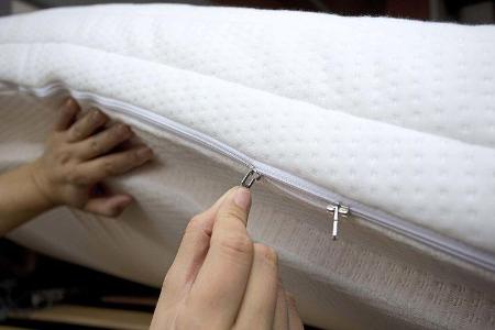 Abnahme des Matratzenbezugs