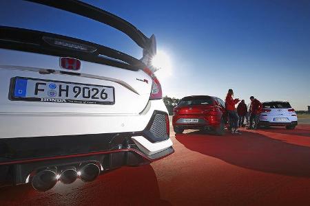 Hyundai i30 N Performance, Honda Civic Type R, Seat Leon Cupra 300, Exterieur