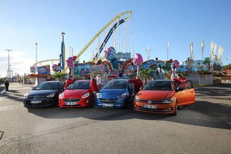 Ford Fiesta, Kia Rio, Opel Corsa, VW Polo, Exterieur Front