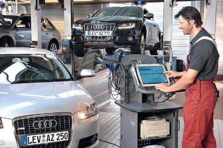 Werkstatt, Test, Audi