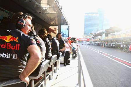 Red Bull Kommandostand - Formel 1 - GP Aserbaidschan - 28. April 2018