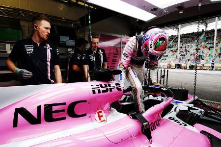 Sergio Perez - Force India - Formel 1 - GP Aserbaidschan - 28. April 2018